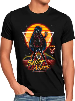 Produktbild von BaumwolleCloud Sailor Mars Herren T-Shirt anime manga cosplay crystal
