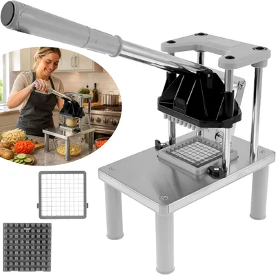 Produktbild von Kartoffel- und Gemüseschneider aus Edelstahl, Manueller Kartoffelschneider, Pommes-Frites-Maker