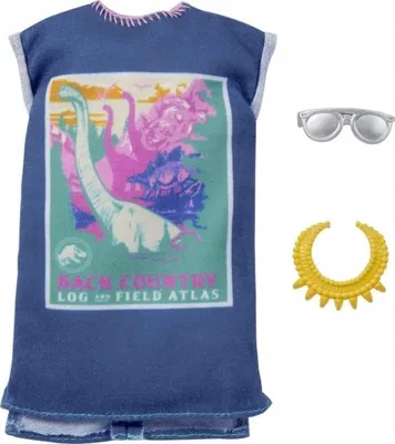 Zdjęcie produktu dla Mattel GWF05; GRD47 - Barbie Fashions na licencji Jurassic World #3