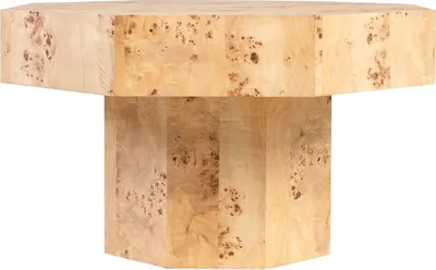 Produktbild von Casa Padrino Luxus Couchtisch Naturfarben 76 x 76 x H. 42 cm - 8 Eckiger Massivholz Wohnzimmertisch - Wohnzimmer Möbel - Hotel Möbel - Luxus Möbel
