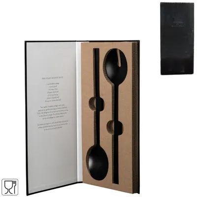Produktbild von Sagaform Salatbesteck Topina Schwarz 28,5 cm 2er-Set