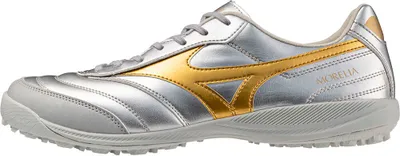 Zdjęcie produktu dla Buty piłkarskie Mizuno Morelia Sala Pro Tf srebrne EU 44 srebrne EU 44