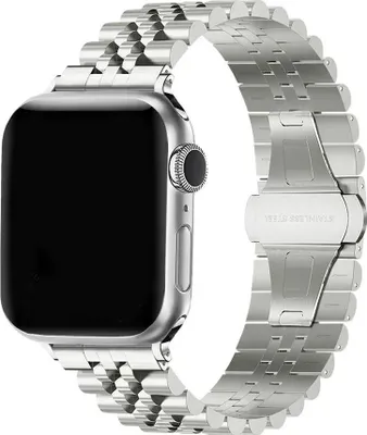 Produktbild von Strap-it Jubilee Edelstahlarmband - Passend für Apple Watch - Series 1/2/3/4/5/6/7/8/9/10/11/SE/Ultra (2)- 44/45/46/49mm