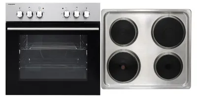 Produktbild von Respekta Einbau-Herdset, Edelstahl, Leandro, 59 l, 50 ° - 250 °C