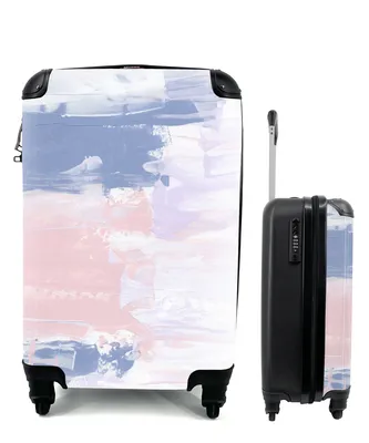 Produktbild von MuchoWow® Koffer Handgepäck Trolley Rollkoffer Kleine Reisekoffer mit 4 Rollen - Pastell - Gestaltung - Farbe - Cabin Size < 55x40x23 cm & 55x40x20 cm - Fotokoffer - Kabinenkoffer - Boardgepäck - Reise-Box - Reisekoffer - Reisegepäck - Koffer mit Bild - Trolley für Kinder