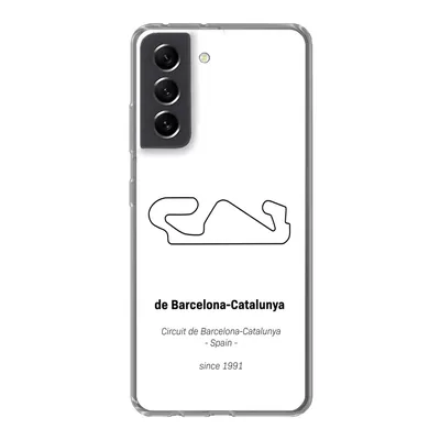 Produktbild von MuchoWow® Handyhülle Schutzhülle Hülle für Samsung Galaxy S21 FE Rennstrecke - F1 - Barcelona Silikon Softcase Handy Hülle - Mobiltelefonhülle