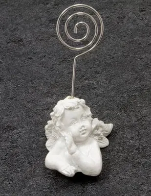 Produktbild von Platzkartenhalter Engel Weiß 9 x 5 cm - Einheitsgröße