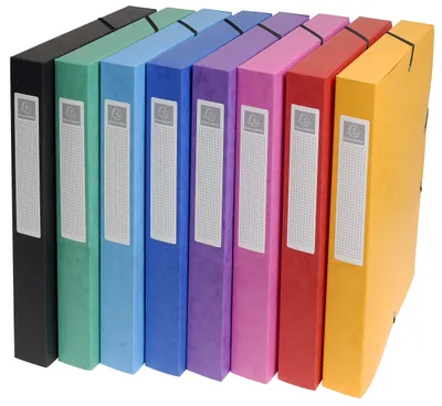 Immagine prodotto di Scatola di raccolta EXACOMPTA, larghezza dorso: 25 mm, colori assortiti 8 pezzi