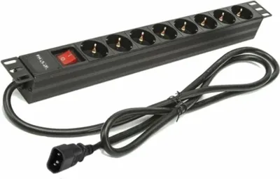 Immagine prodotto di Phasak BNS 3535/ 8 prese di corrente/ cavo da 2 m/ nero