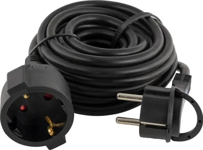 Produktbild von PROTEC.class Schutzkontakt-Flachstecker PSKFL5s H05VV-F schwarz