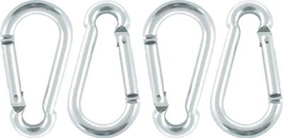 Zdjęcie produktu dla Karabińczyk MARINETECH, aluminiowy, srebrny, 5x50 mm, 4 szt