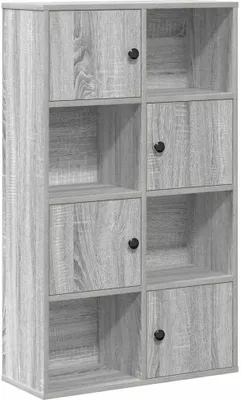 Obrázek produktu pro vidaXL Knihovna Grey Sonoma 60x24x101,5 cm Materiál na bázi dřeva