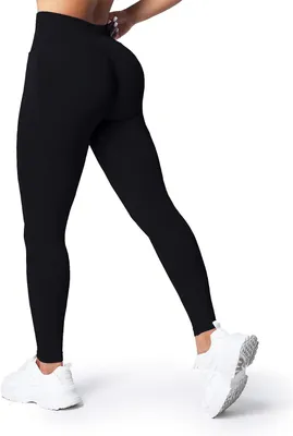 Produktbild von Push up Leggings Damen, mittlere Taille, scrunch butt, für Yoga