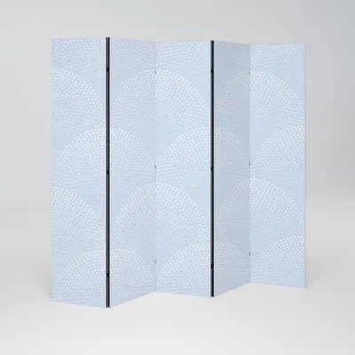 Produktbild von SpaceRebels Paravent Raumteiler - 5-teilig Raumtrenner, Druck 1-Seite - Raumtrenner - Trennwand Wohnung - Room Divider - Spanische Wand Deko Modern Sichtschutz