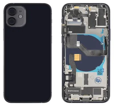 Produktbild von iPhone 12 Gehäuse mit Backcover Schwarz