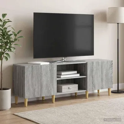 Image de Meuble TV vidaXL Sonoma gris 150 x 31 x 50 cm en aggloméré