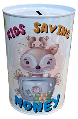 Image de Tirelire pour enfants, grande tirelire XXL (tirelire pour enfants avec motif de faon, 12 x 9 cm)