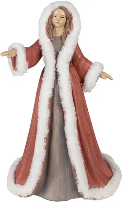 Immagine prodotto di Clayre & Eef figura donna 40 cm in poliresina rossa