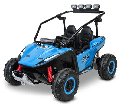Productafbeelding van Elektrische kinderbuggy Reptile, blauw, met LED-verlichting, Bluetooth, EVA-banden, geschikt tot 50 kg