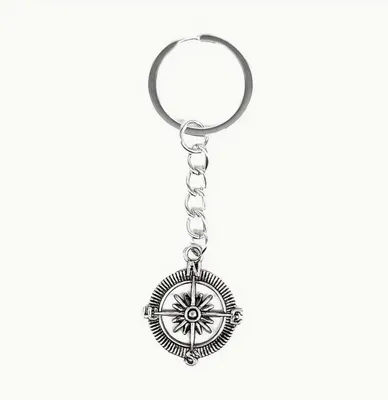 Productafbeelding van CHPN - Sleutelhanger met rozenkompas - Sleutelhanger - Nautische sleutelhanger - Rozenkompas - Cadeau - Noord - Oost - Zuid - West - Richting