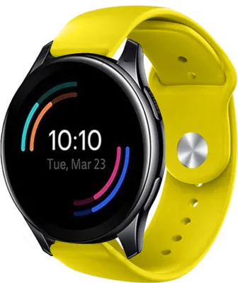 Produktbild von Strap-it OnePlus Watch Sportarmband (Gelb)
