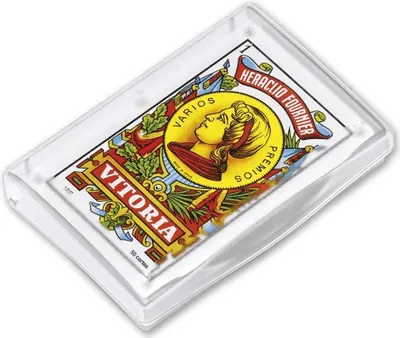 Produktbild von Fournier Kartenspiel Nr. 27 50 Buchstaben Im Plastiketui Brettspiel Spanisch Durchsichtig Durchsichtig One Size