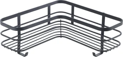Zdjęcie produktu dla METALTEX 401144000 Origin Lava półka narożna "L" 21x21x13 cm, TouchTherm, czarny matowy