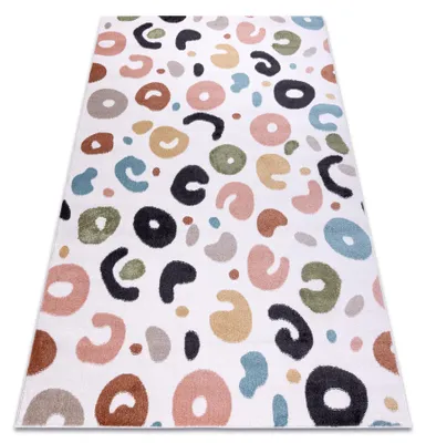 Image de Tapis FUN Spots pour enfants taches crème multicolore 140x190 cm