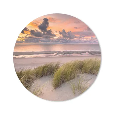 Produktbild von MuchoWow® Mauspad Mousepad Sonnenuntergang - Düne - Strand - Pflanzen - Meer 30x30 cm - Mousepads - Maus Mat - Pad - Mausunterlage - Tischunterlage - Schreibtischmatten