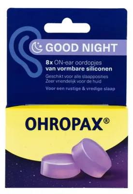 Productafbeelding van Ohropax Oordopjes Good Night (8 stuks)