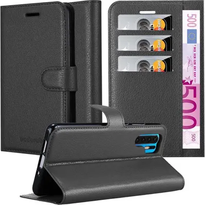 Immagine prodotto di Cadorabo custodia per Huawei P30 PRO custodia protettiva in nero custodia per cellulare custodia cover chiusura magnetica