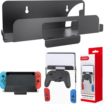 Produktbild von Wandhalterung für Nintendo Switch und Nintendo Switch OLED – Wandhalterung mit Halterung für den Nintendo Switch Controller