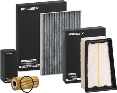 Produktbild von RIDEX Filterset Inspektionspaket Filtersatz für NISSAN Qashqai / Qashqai +2 I (J10, NJ10)