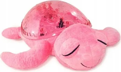 Produktbild von Cloud b Beruhigender Nachtlicht Ozean Projektor mit beruhigenden Klängen | Einstellbare Helligkeit | 3 Farben | Auto-Shutoff | Tranquil Turtle Pink, 1 Stück (1er Pack)