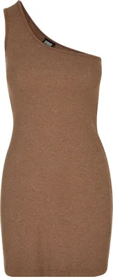Produktbild von Urban Classics Ladies - One Shoulder Rib Kleid khaki - XL