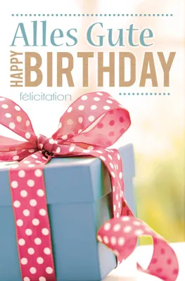 Produktbild von Geburtstag - Glückwunschkarte im Format 11,5 x 17 cm mit Umschlag