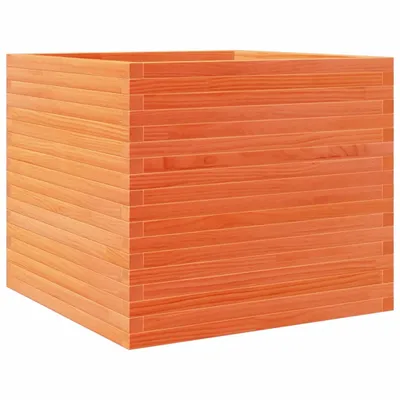 Produktbild von vidaXL Pflanzkübel Wachsbraun 80x80x68,5 cm Massivholz Kiefer