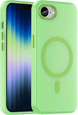 Produktbild von Mobigear Shockproof iPhone 16e MagSafe Hülle Hardcase Backcover - Grün