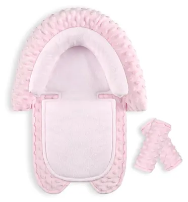Produktbild von Babyeinsatz für Autositze, Kopf und Körperstützung, 2 Gurtpolster, für Kinderwagen