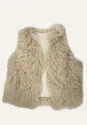 Produktbild von Lammfellweste Tibet Beige - Größe: L/XL