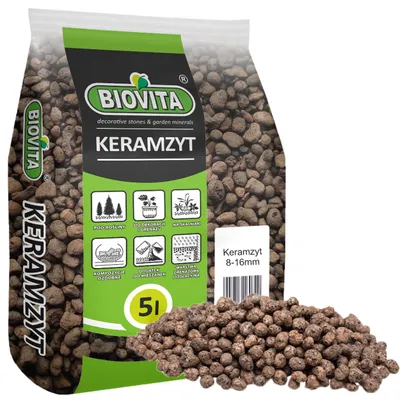 Productafbeelding van Geëxpandeerde kleikorrels Kleigranulaat drainage - 8-16 mm - 5 liter