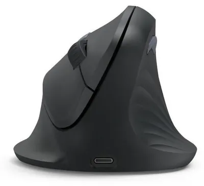Immagine prodotto di Mouse verticale ergonomico HAMA EWM-600R, multidispositivo, senza fili, batteria ricaricabile, nero (00173092)