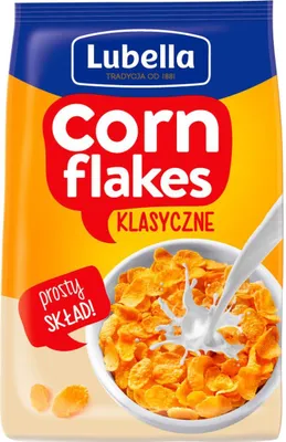 Zdjęcie produktu dla Lubella Corn Flakes Płatki Kukurydziane Klasyczne 250 G