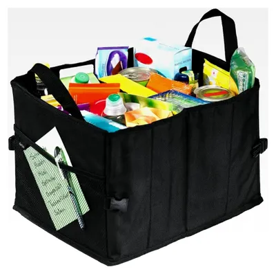 Produktbild von Faltbare Kofferraumtasche mit Klettbefestigung, klein (37 x 29 x 25 cm), schwarz