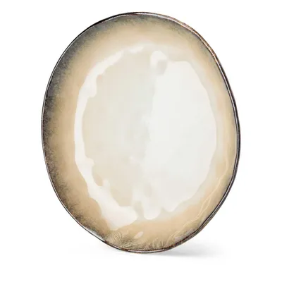 Produktbild von Siaki Collection | Essteller - 27 cm - Beige/Grau - Steingutteller - Elegantes Design - Hochwertige Keramik