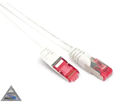 Obrázok produktu pre Patch kábel cat6A S/FTP PIMF bezhalogénový biely 2m