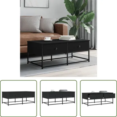 Produktbild von The Living Store Couchtisch Schwarz 100x51x40 cm Holzwerkstoff