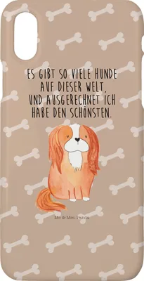 Produktbild von Mr. & Mrs. Panda Iphone 10 Handyhülle Hund Cavalier King Charles Spaniel - Hundeglück - Geschenk, Cockerspaniel, Sprüche, Cover, X, Handy, Spruch, Bester, Hülle