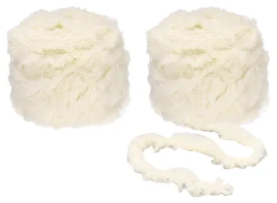 Imagen del producto de Hilo esponjoso para ganchillo y tejido, color beige