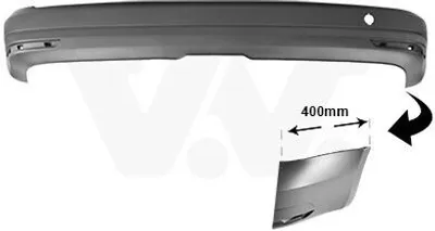 Produktbild von VAN WEZEL Heckstoßstange Stoßfänger Hinten für VW CADDY IV Kombi (SAB, SAJ) CADDY IV Kasten (SAA, SAH) CADDY ALLTRACK Kombi (SAB)